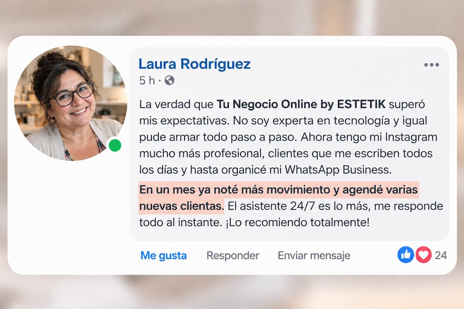 Laura Rodríguez — Tu Negocio Online by ESTETIK
